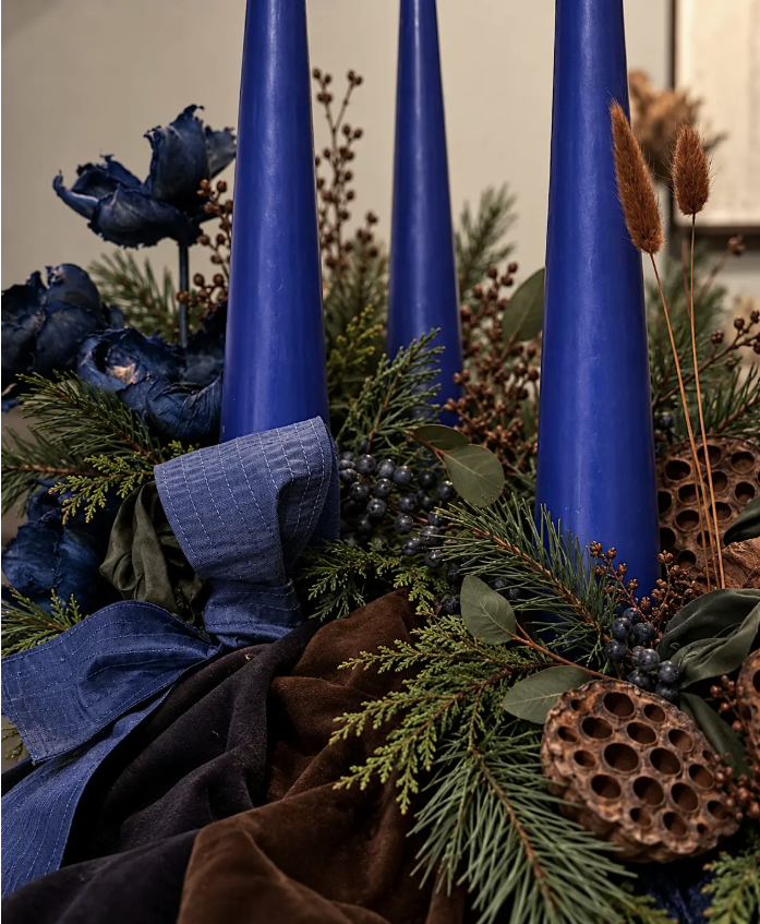 ADVENTSKRANZ-WORKSHOP “When Chocolate Brown meets Blue Royal“ @SOIS BLESSED